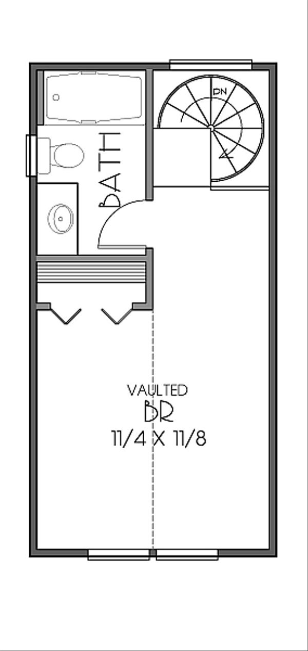 Craftsman Floor Plan - Upper Floor Plan #423-48