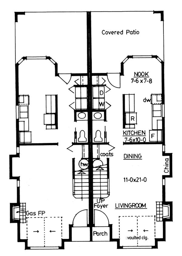 Colonial Floor Plan - Main Floor Plan #126-228