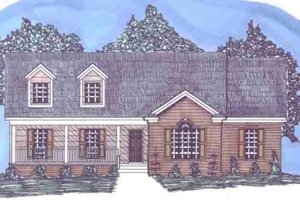 Country Exterior - Front Elevation Plan #69-174