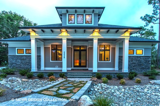 Exterior - Front Elevation for Craftsman House Plan #930-522 - 3 bed, 3.5 bath