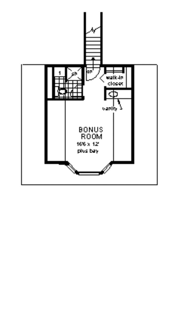 House Blueprint - Ranch Floor Plan - Upper Floor Plan #18-207
