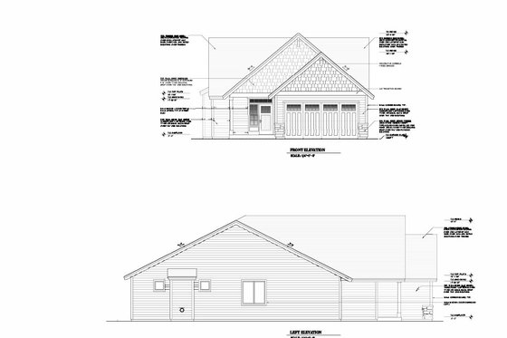 Exterior - Other Elevation for Craftsman House Plan #53-714 - 3 bed, 2 bath