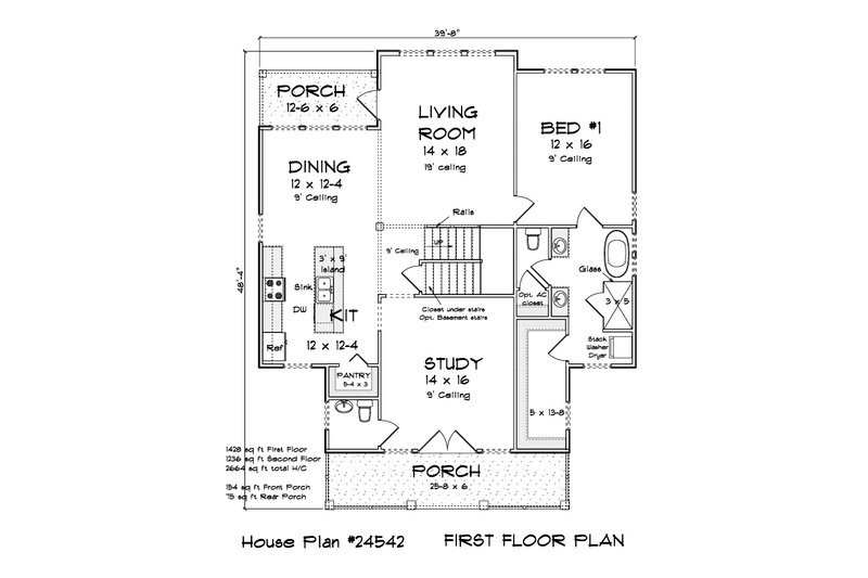 Dream House Plan - Floor Plan - Main Floor for Cottage House Plan #513-2335 - 4 bed, 3.5 bath