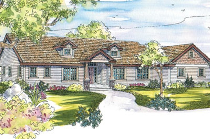 Ranch Style House Plan - 3 Beds 2.5 Baths 2778 Sq/Ft Plan #124-543