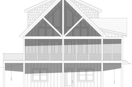 Exterior - Other Elevation for Country House Plan #932-1156 - 4 bed, 3.5 bath