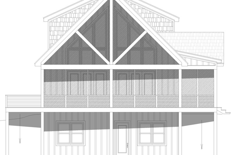 Home Plan - Exterior - Other Elevation for Country House Plan #932-1156 - 4 bed, 3.5 bath