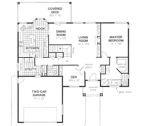 Traditional Floor Plan - Main Floor Plan #18-9304