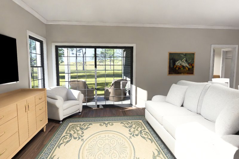 Architectural House Design - Interior - Family Room 1 for Modern House Plan #513-2468 - 4 bed, 3 bath