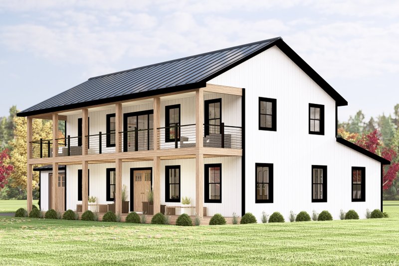 Dream House Plan - Exterior - Front Elevation 4 for Barndominium House Plan #1064-338 - 4 bed, 2.5 bath