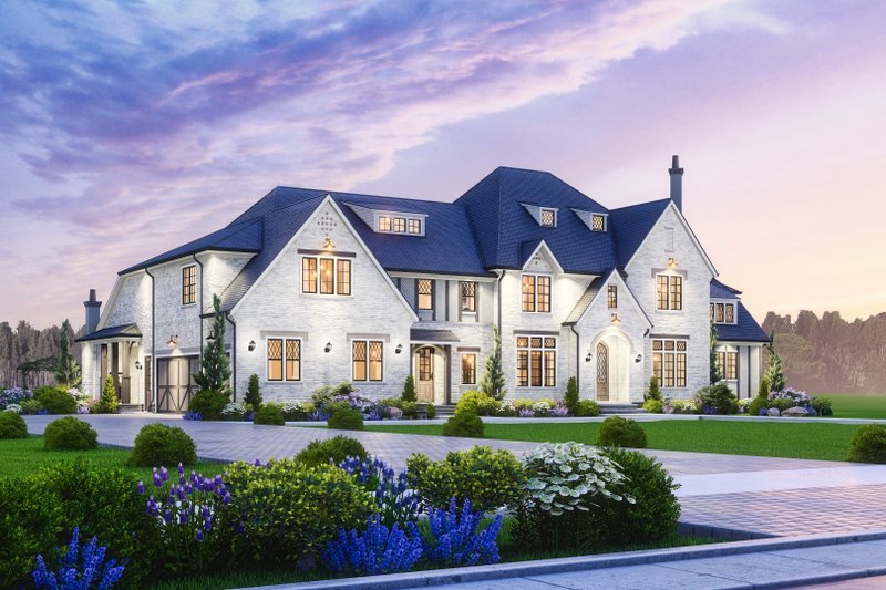 Dream House Plan - Exterior - Front Elevation 8 for European House Plan #54-696 - 5 bed, 5 bath