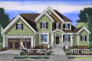 Country Exterior - Front Elevation Plan #46-793