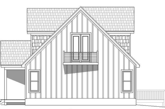 Exterior - Other Elevation 1 for Country House Plan #932-204 - 3 bed, 2 bath