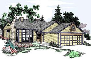 Traditional Exterior - Front Elevation Plan #60-528