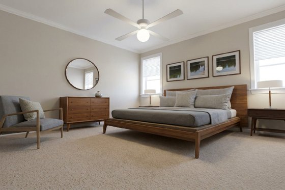 Interior - Master Bedroom for Contemporary House Plan #126-307 - 4 bed, 2 bath