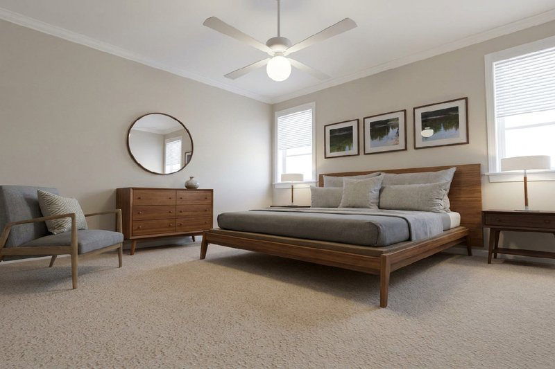 House Blueprint - Interior - Master Bedroom for Contemporary House Plan #126-307 - 4 bed, 2 bath