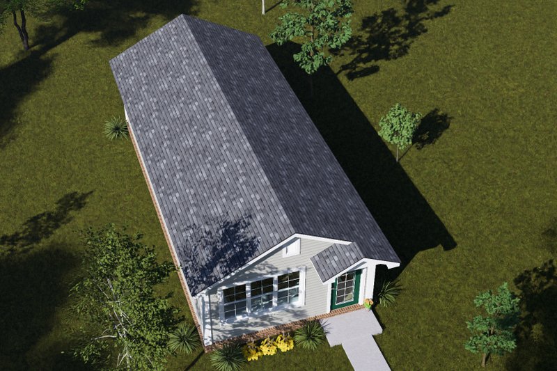 Dream House Plan - Exterior - Other Elevation 3 for Cottage House Plan #513-2434 - 1 bed, 1 bath