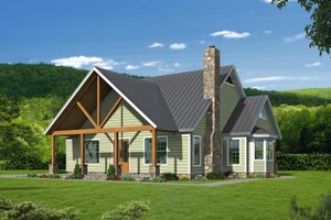 Country Exterior - Front Elevation Plan #932-144