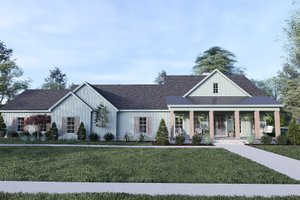 Exterior - Front Elevation for Farmhouse House Plan #923-426 - 3 bed, 2.5 bath