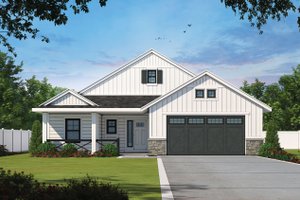 Home Plan - Farmhouse Exterior - Front Elevation Plan #20-2393