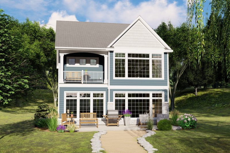 Dream House Plan - Exterior - Rear Elevation for Craftsman House Plan #1064-84 - 3 bed, 2.5 bath