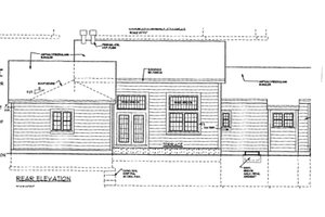Exterior - Rear Elevation for Classical House Plan #3-289 - 3 bed, 2.5 bath