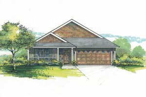 Home Plan - Craftsman Exterior - Front Elevation Plan #53-600