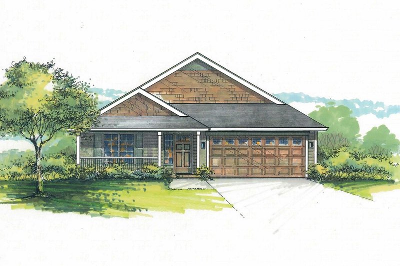 Home Plan - Craftsman Exterior - Front Elevation Plan #53-600