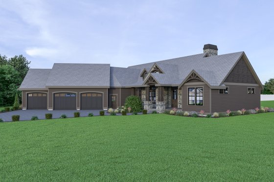 Exterior - Other Elevation for Craftsman House Plan #1070-68 - 3 bed, 2.5 bath