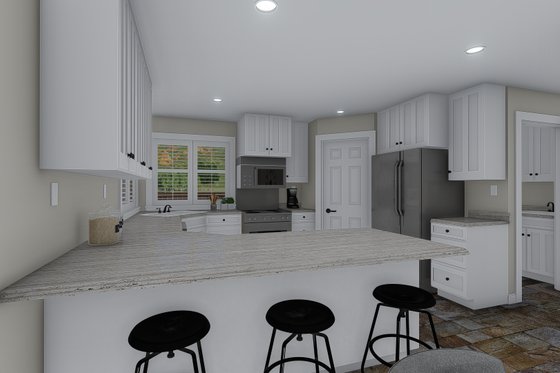 Interior - Kitchen for Traditional House Plan #1060-58 - 3 bed, 2.5 bath
