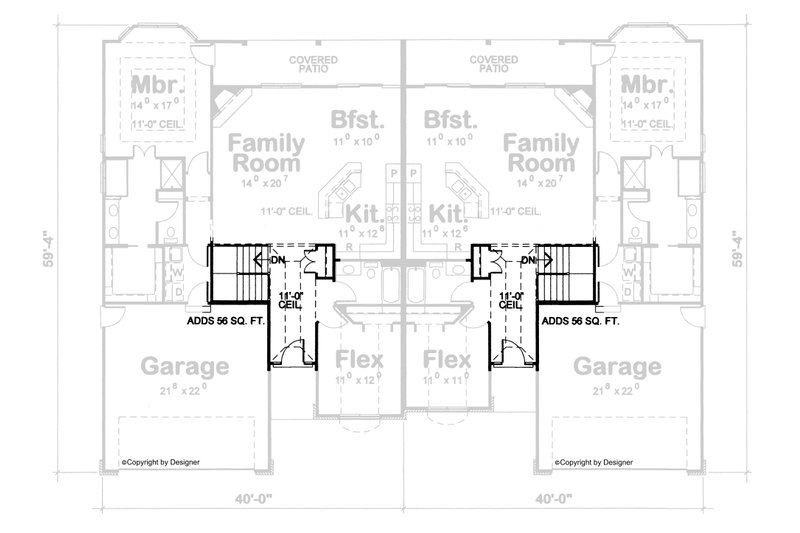 Dream House Plan - Floor Plan - Other Floor for Traditional House Plan #20-2063 - 2 bed, 2 bath