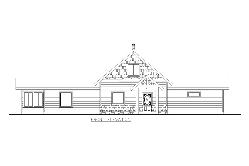 Dream House Plan - Exterior - Front Elevation 3 for Craftsman House Plan #117-1037 - 2 bed, 2 bath