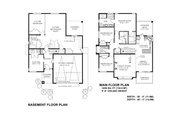 Prairie Style House Plan - 3 Beds 2 Baths 1764 Sq/Ft Plan #1100-91 Floor 