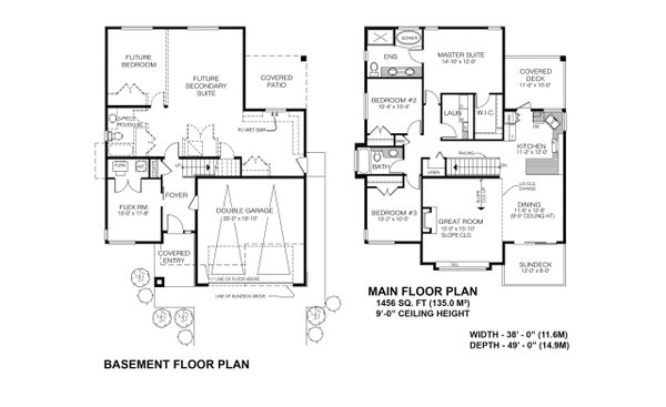 Prairie Floor Plan - Main Floor Plan #1100-91