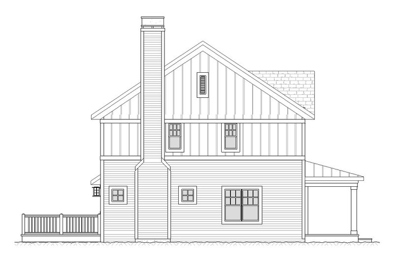 House Plan Design - Exterior - Other Elevation for Farmhouse House Plan #901-29 - 4 bed, 2.5 bath