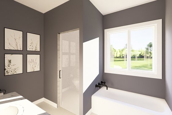 Interior - Master Bathroom for Contemporary House Plan #1064-459 - 2 bed, 2 bath