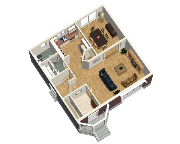 European Floor Plan - Main Floor Plan #25-4471