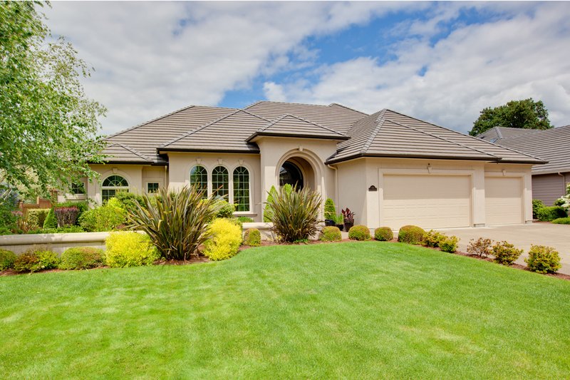 Dream House Plan - Mediterranean Exterior - Front Elevation Plan #124-713