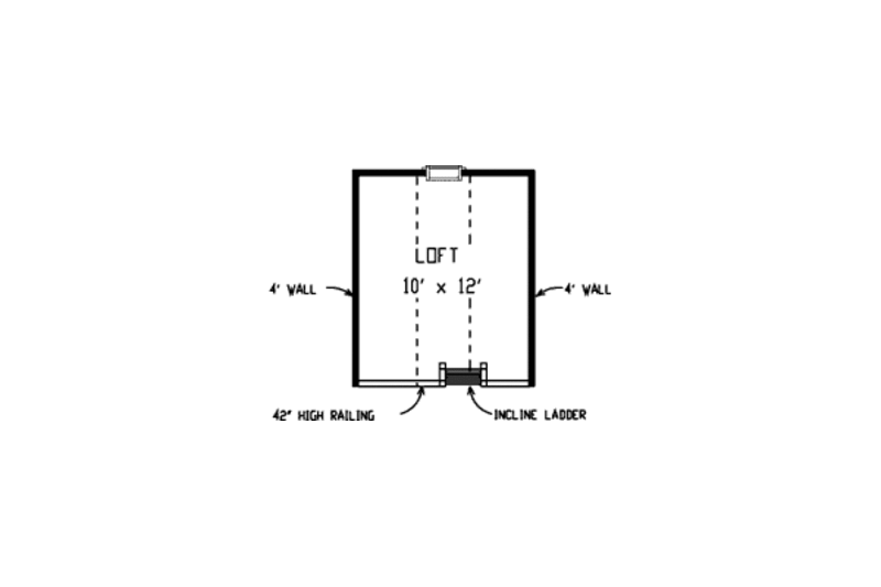 Architectural House Design - Floor Plan - Upper Floor for European House Plan #410-132 - 2 bed, 1 bath