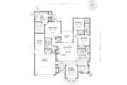 European Style House Plan - 3 Beds 2.5 Baths 2176 Sq/Ft Plan #310-319 