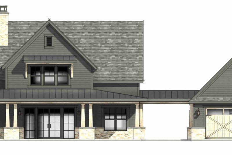 House Plan Design - Exterior - Front Elevation 5 for Farmhouse House Plan #1096-186 - 4 bed, 3.5 bath