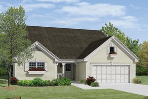 Traditional Exterior - Front Elevation Plan #57-378