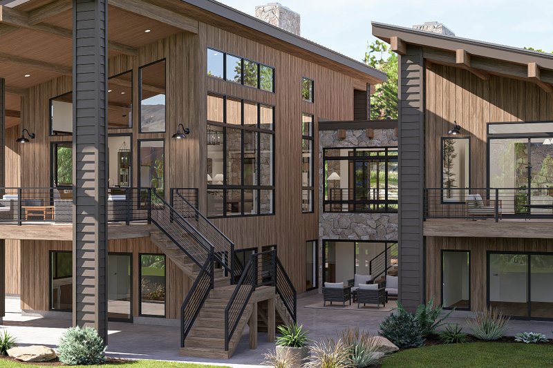 Home Plan - Exterior - Other Elevation 2 for Modern House Plan #455-814 - 1 bed, 1.5 bath