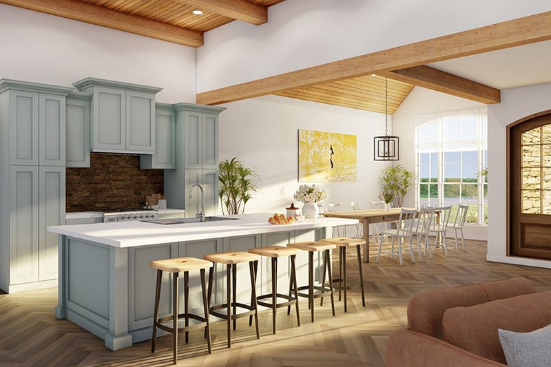 Architectural House Design - Interior - Kitchen 1 for European House Plan #923-301 - 3 bed, 2.5 bath