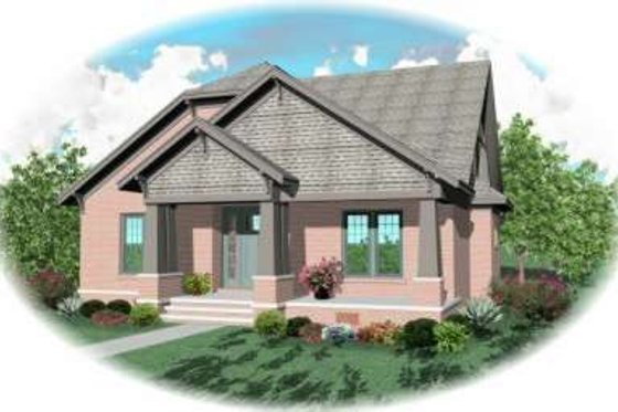 Exterior - Front Elevation for Traditional House Plan #81-433 - 3 bed, 3 bath