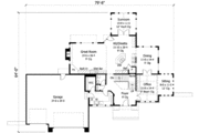 Prairie Style House Plan - 4 Beds 2.5 Baths 3190 Sq/Ft Plan #51-227 