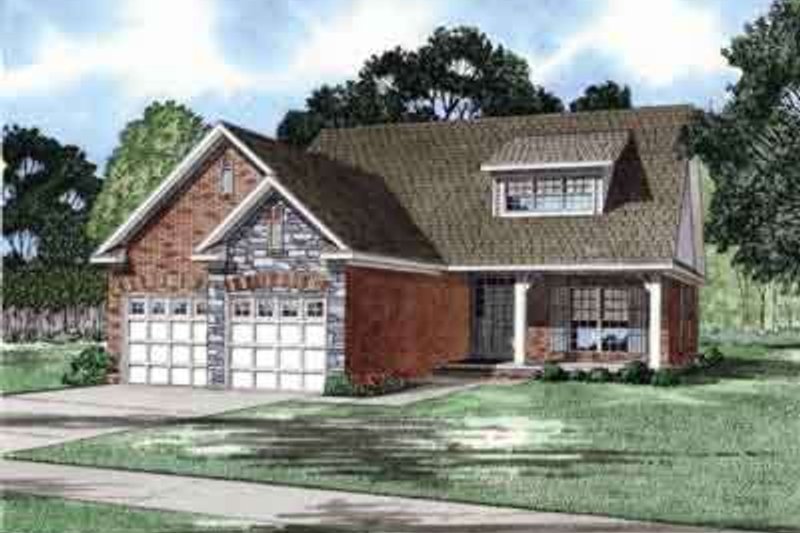 Architectural House Design - Traditional Exterior - Front Elevation Plan #17-187