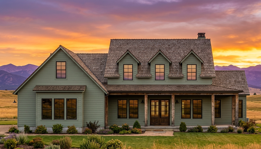 Exterior - Front Elevation 2 for Farmhouse House Plan #1096-206 - 4 bed, 3.5 bath