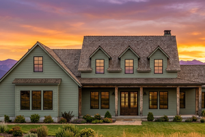 Home Plan - Exterior - Front Elevation for Farmhouse House Plan #1096-206 - 4 bed, 3.5 bath
