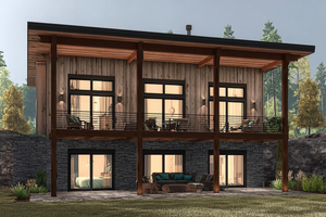 Exterior - Other Elevation for Modern House Plan #123-126 - 2 bed, 2.5 bath