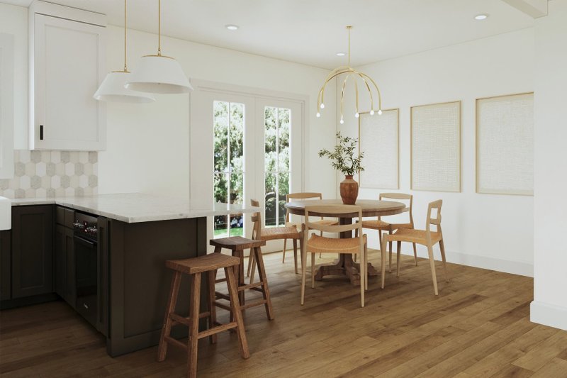 Home Plan - Interior - Dining Room for Craftsman House Plan #461-117 - 2 bed, 2.5 bath